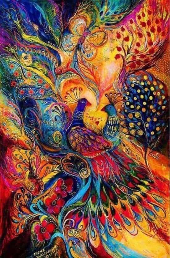 Diamond Painting Pakket kleurrijke Pauw - SEOS Shop ®