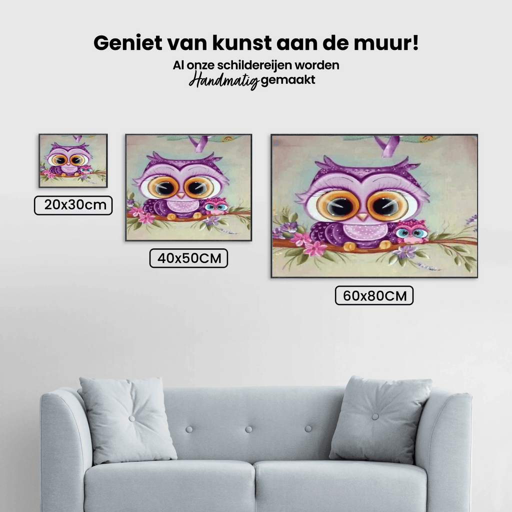 Diamond Painting Pakket schattig uiltje - SEOS Shop ®