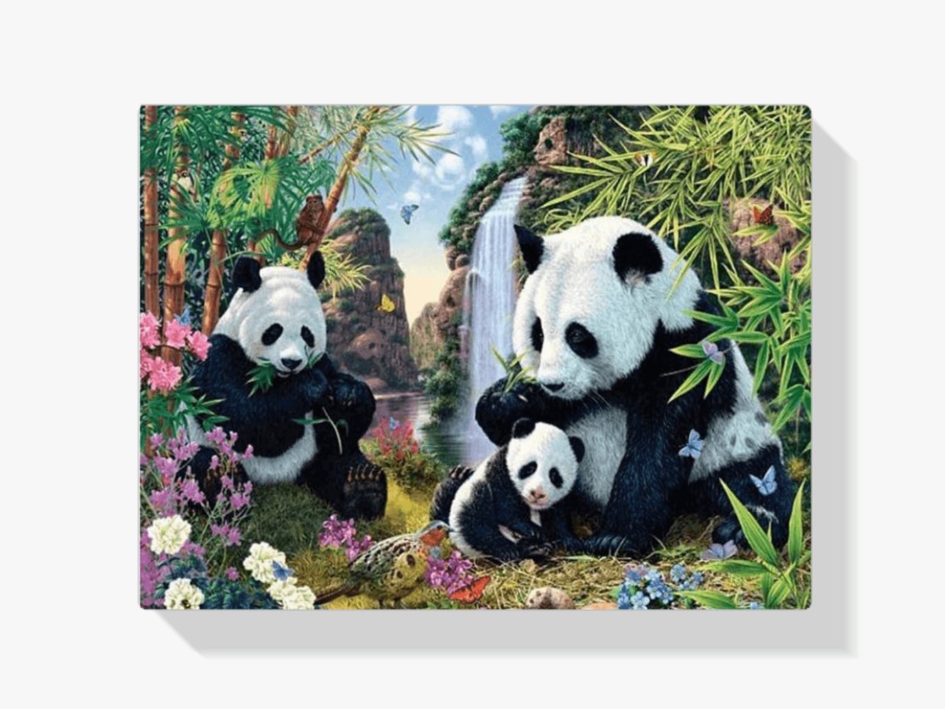 Diamond Painting Panda's eten bamboe - SEOS Shop ®