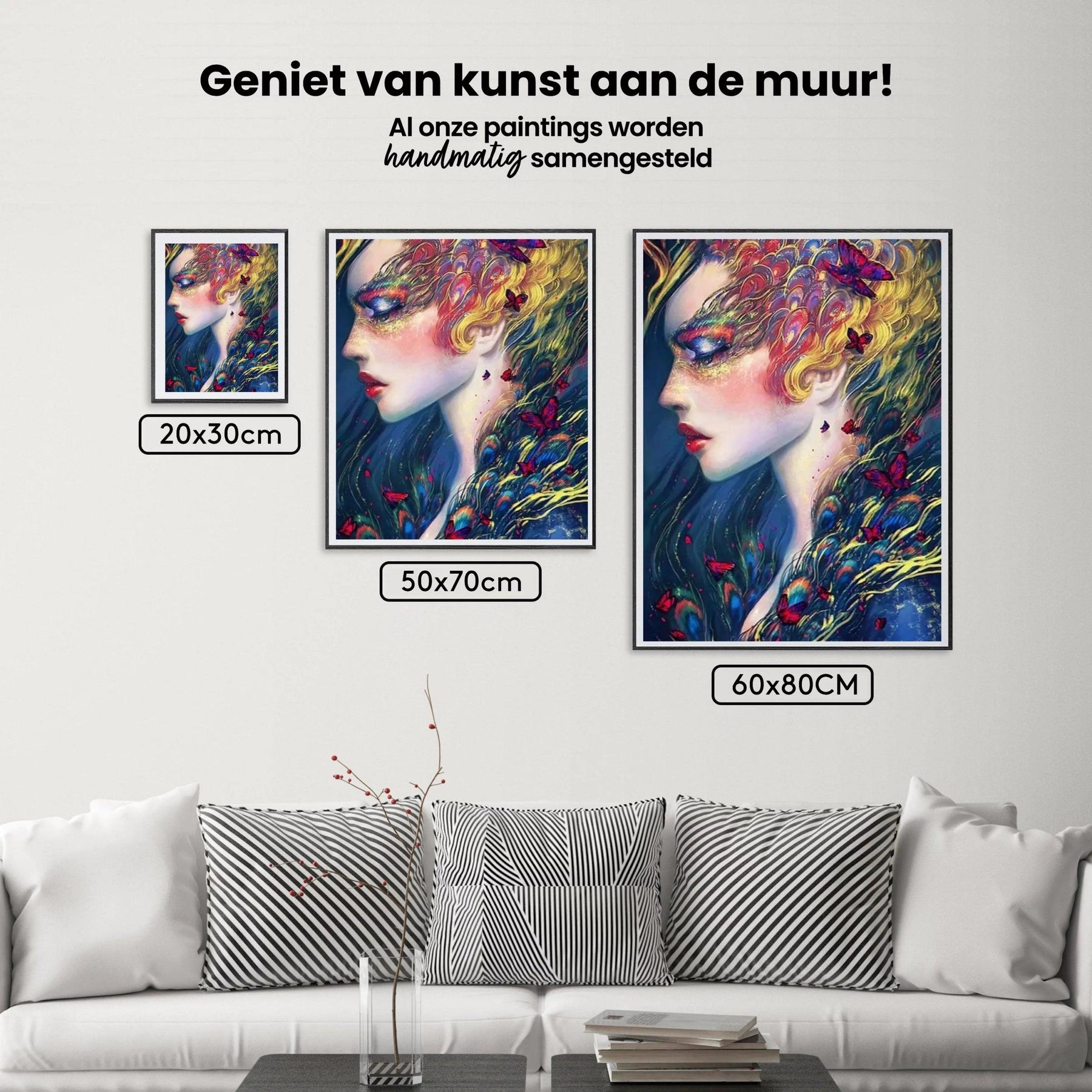 Diamond Painting Pauw en Vlinder Vrouwen - SEOS Shop ®