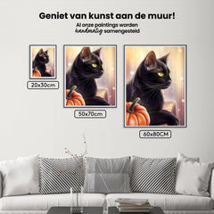 Diamond Painting Pompoen en Zwarte Kat - SEOS Shop ®