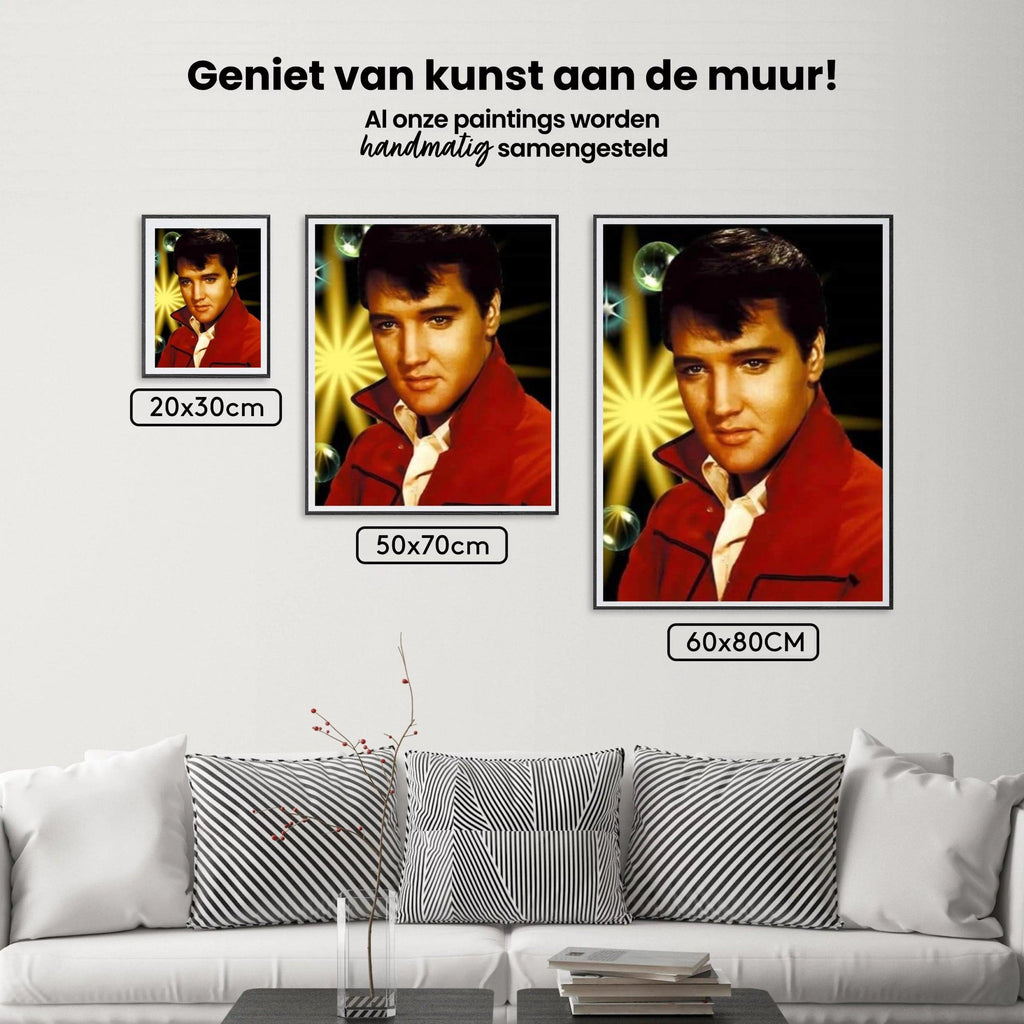 Diamond Painting Portret Elvis Presley - SEOS Shop ®