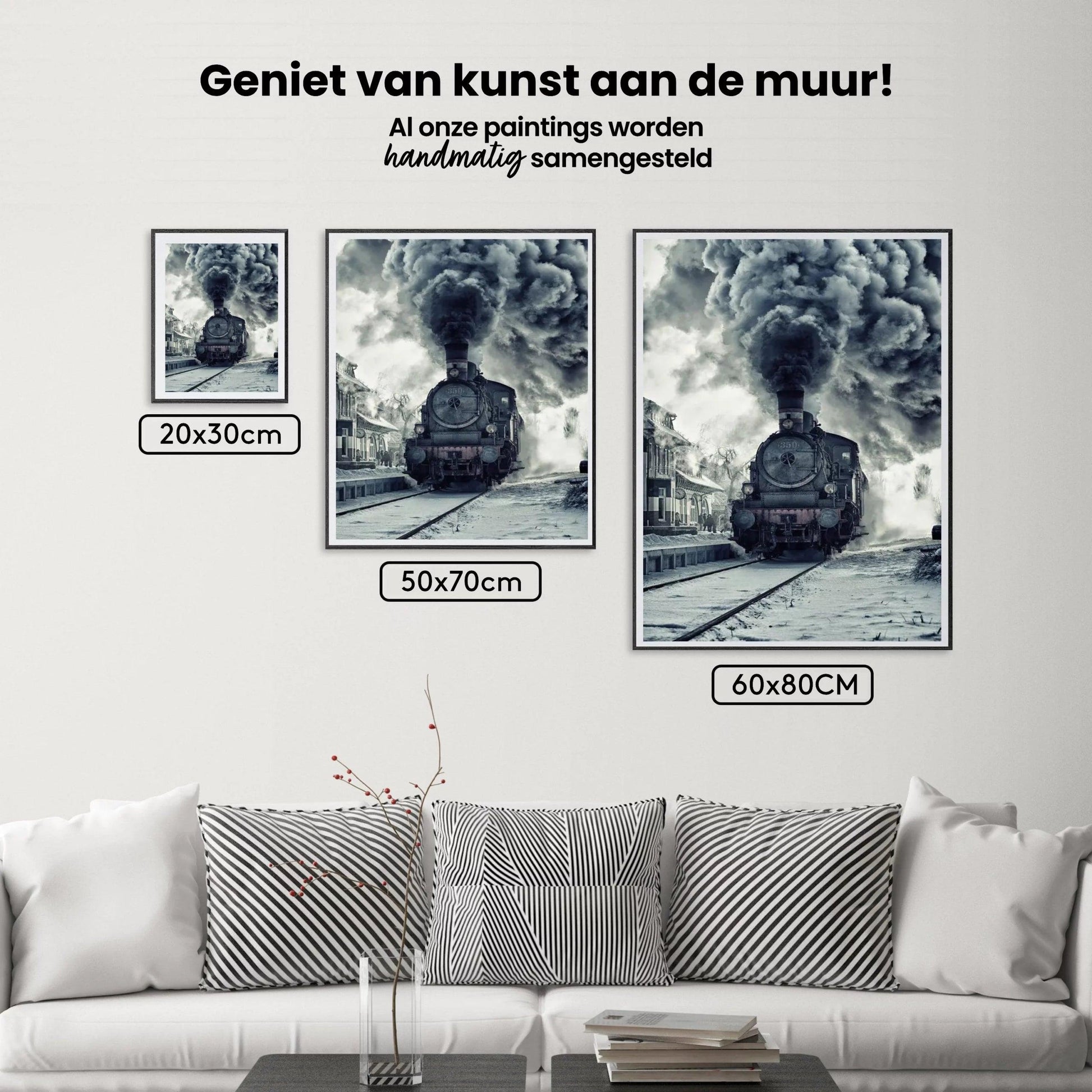 Diamond Painting Rokende trein – SEOS Shop ®