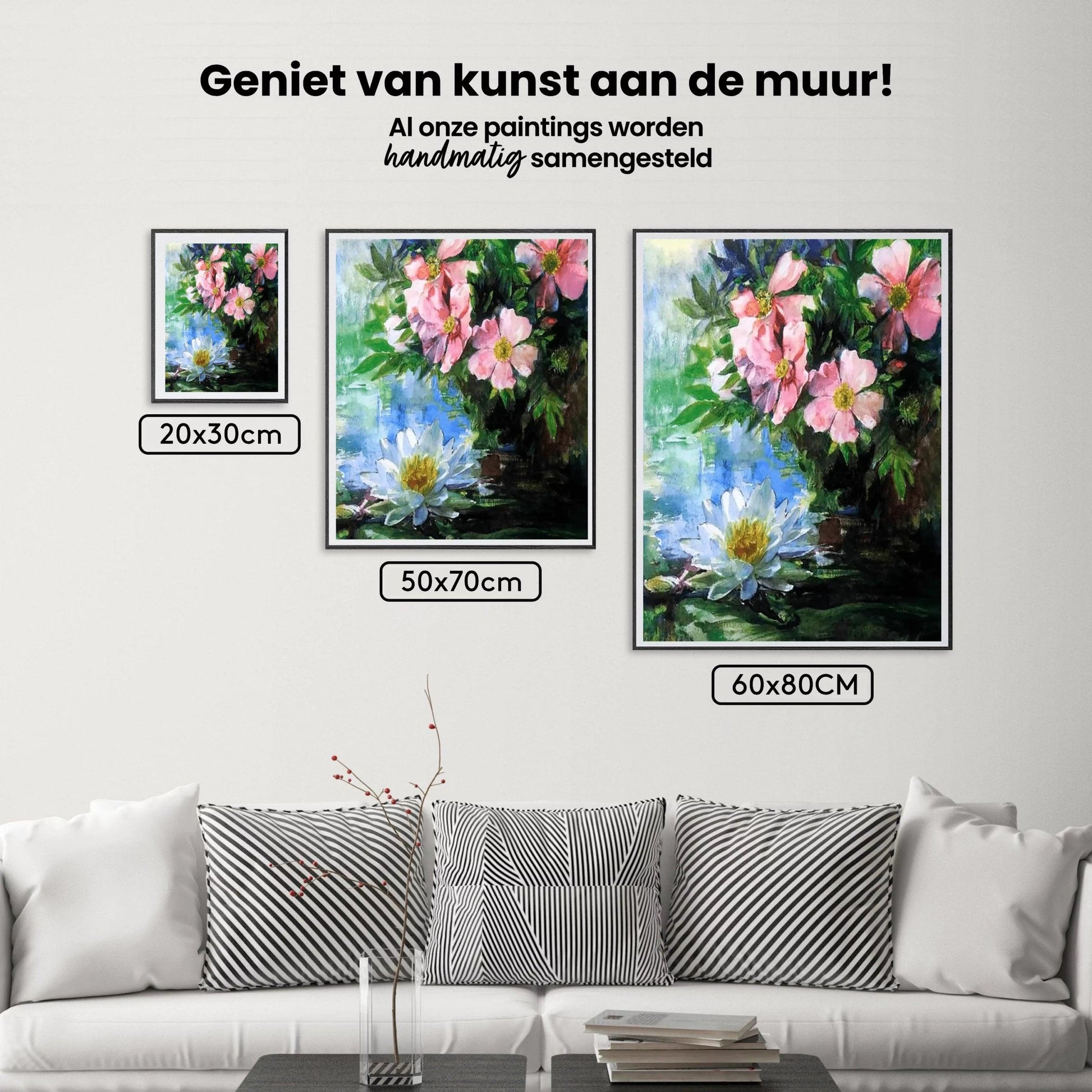 Diamond Painting Rozen en waterlelies - SEOS Shop ®