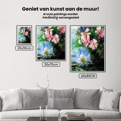 Diamond Painting Rozen en waterlelies - SEOS Shop ®