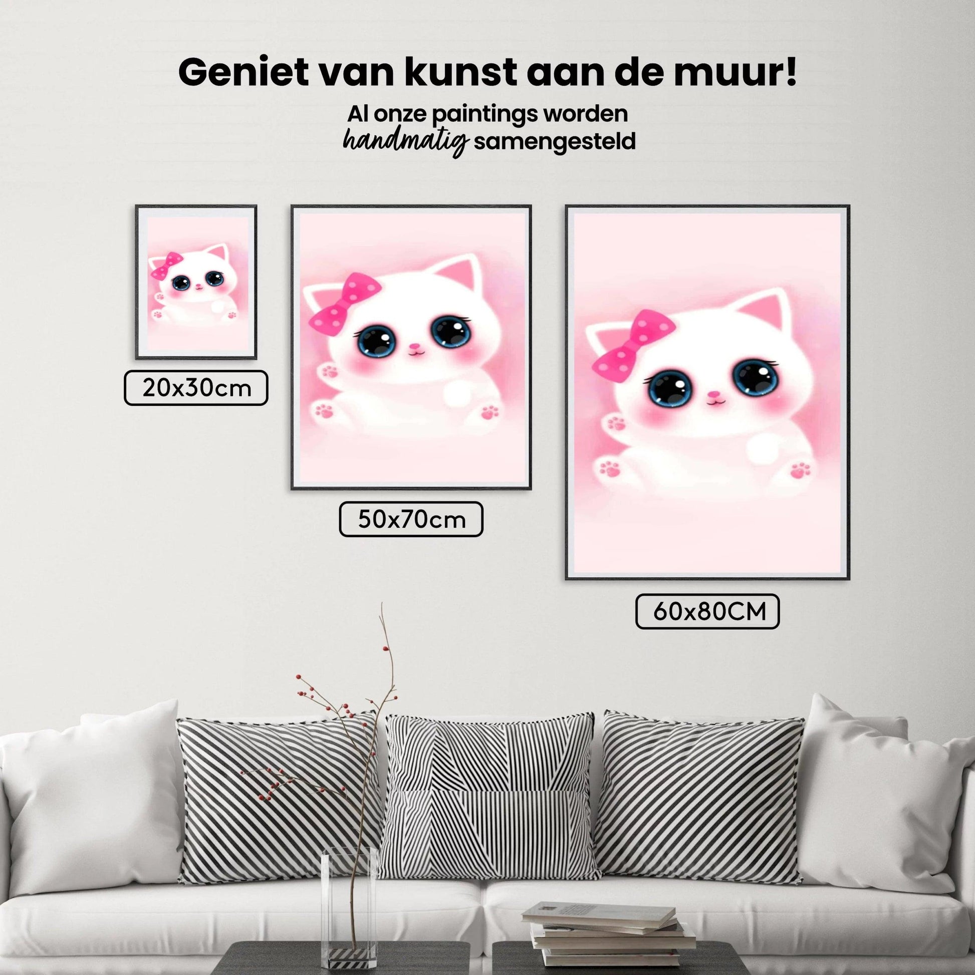 Diamond Painting Schattige roze Kitten - SEOS Shop ®