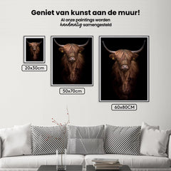 Diamond Painting Schotse hooglander - Roodbruine Schotse hooglander van dichtbij - SEOS Shop ®