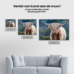Diamond Painting Schotse hooglander - Schotse hooglander in de wildernis - SEOS Shop ®