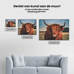 Diamond Painting Schotse hooglander - Schotse hooglander in het wild - SEOS Shop ®