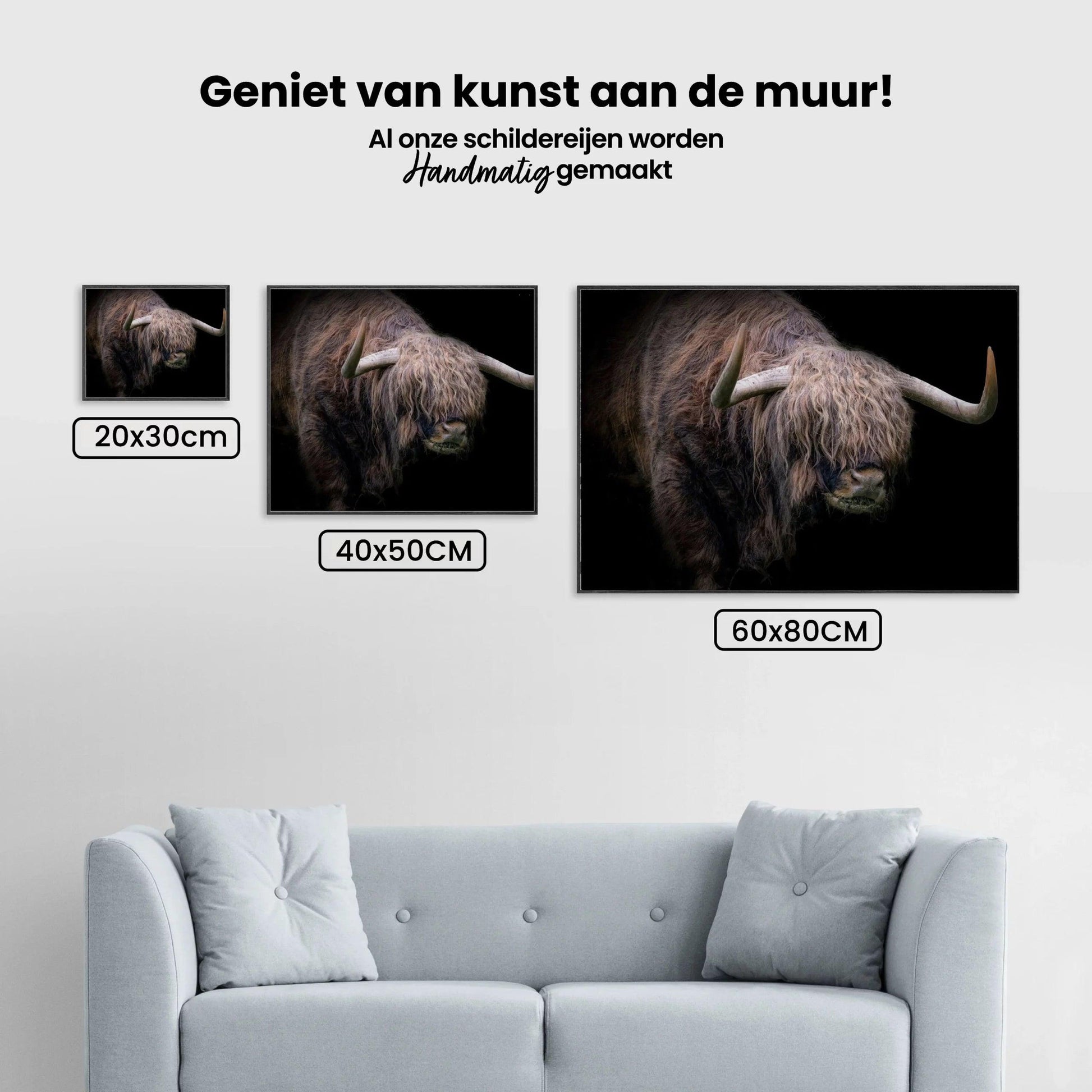 Diamond Painting Schotse hooglander - Schotse hooglander met dikke vacht - SEOS Shop ®