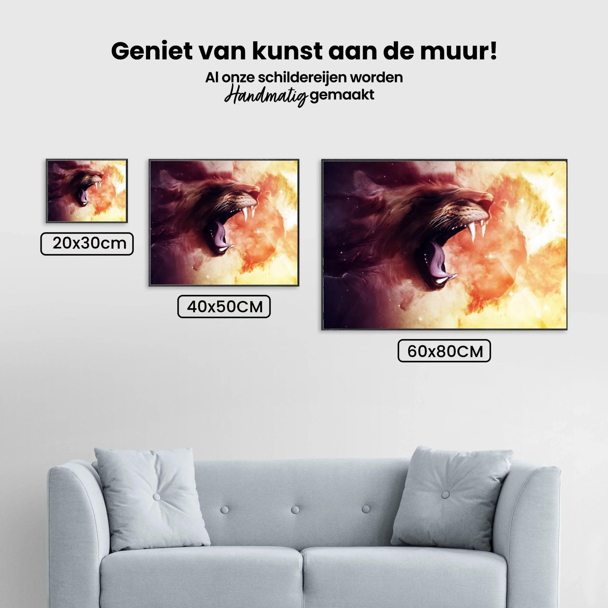Diamond Painting Schreeuwende tijger - SEOS Shop ®