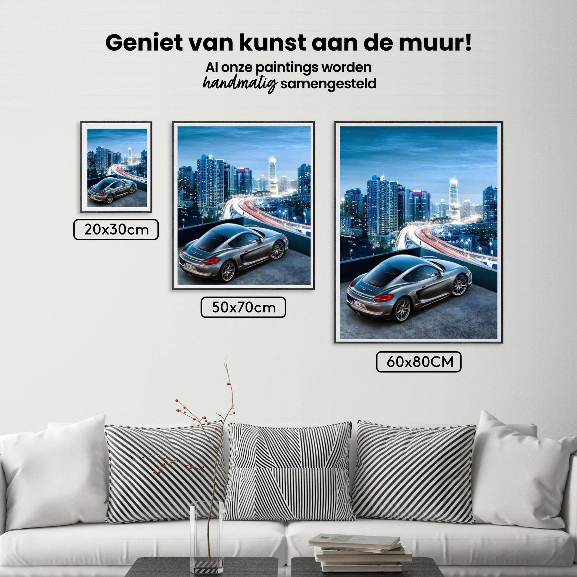 Diamond Painting Snelle sportwagen in de stad - SEOS Shop ®