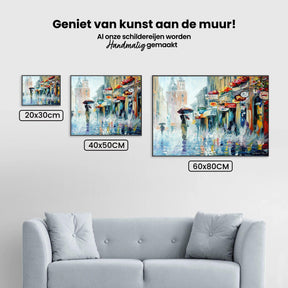 Diamond Painting Stad in de regen - SEOS Shop ®