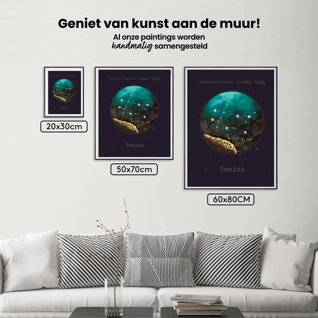 Diamond Painting Sterrenbeeld - Tweelingen - SEOS Shop ®