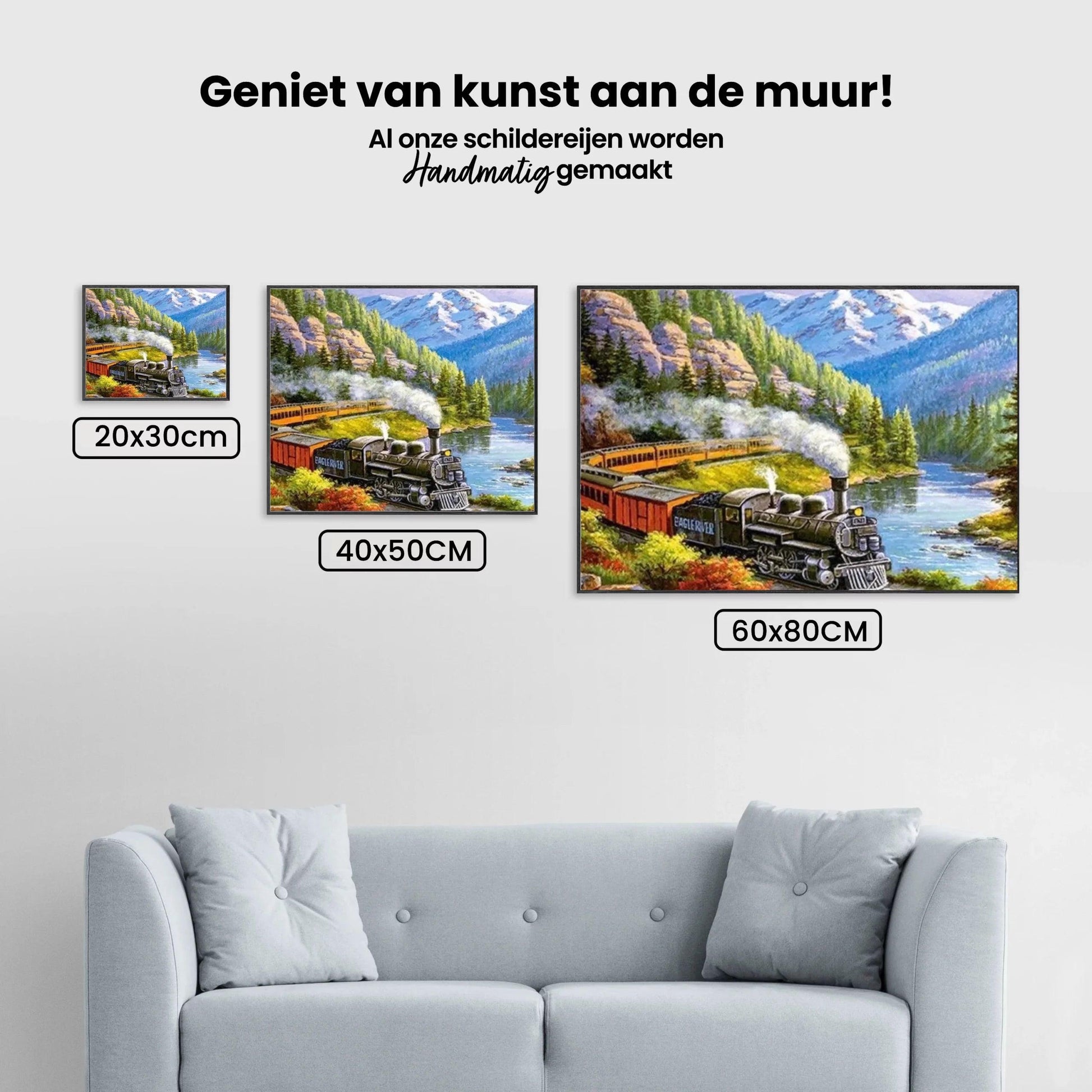Diamond Painting Trein in landschap – SEOS Shop ®