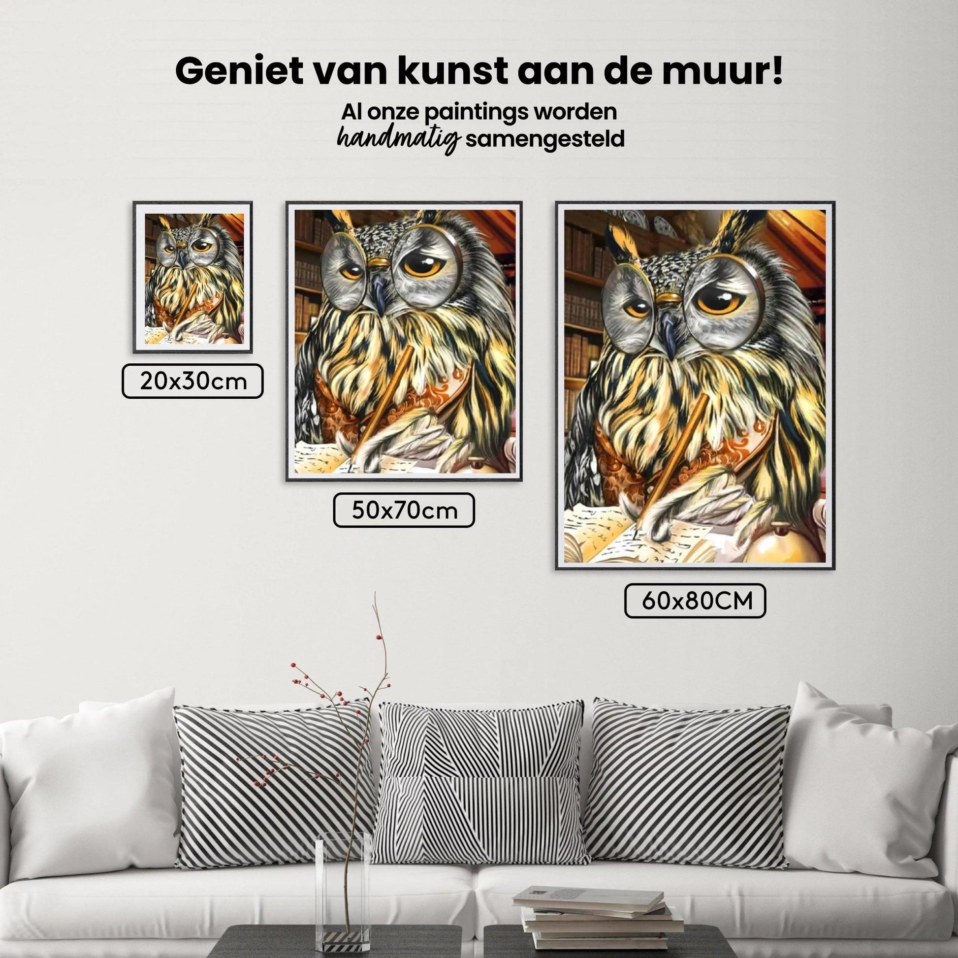 Diamond Painting Uil schrijft op papier - SEOS Shop ®