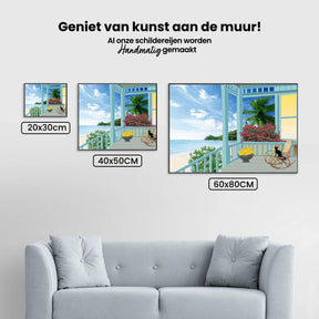 Diamond Painting Vakantie foto - Strand met Zee – SEOS Shop ®