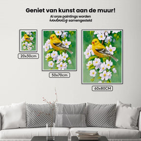 Diamond Painting Vogel met bloem - SEOS Shop ®