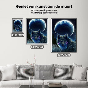 Diamond Painting Volle Maan Wolf - SEOS Shop ®