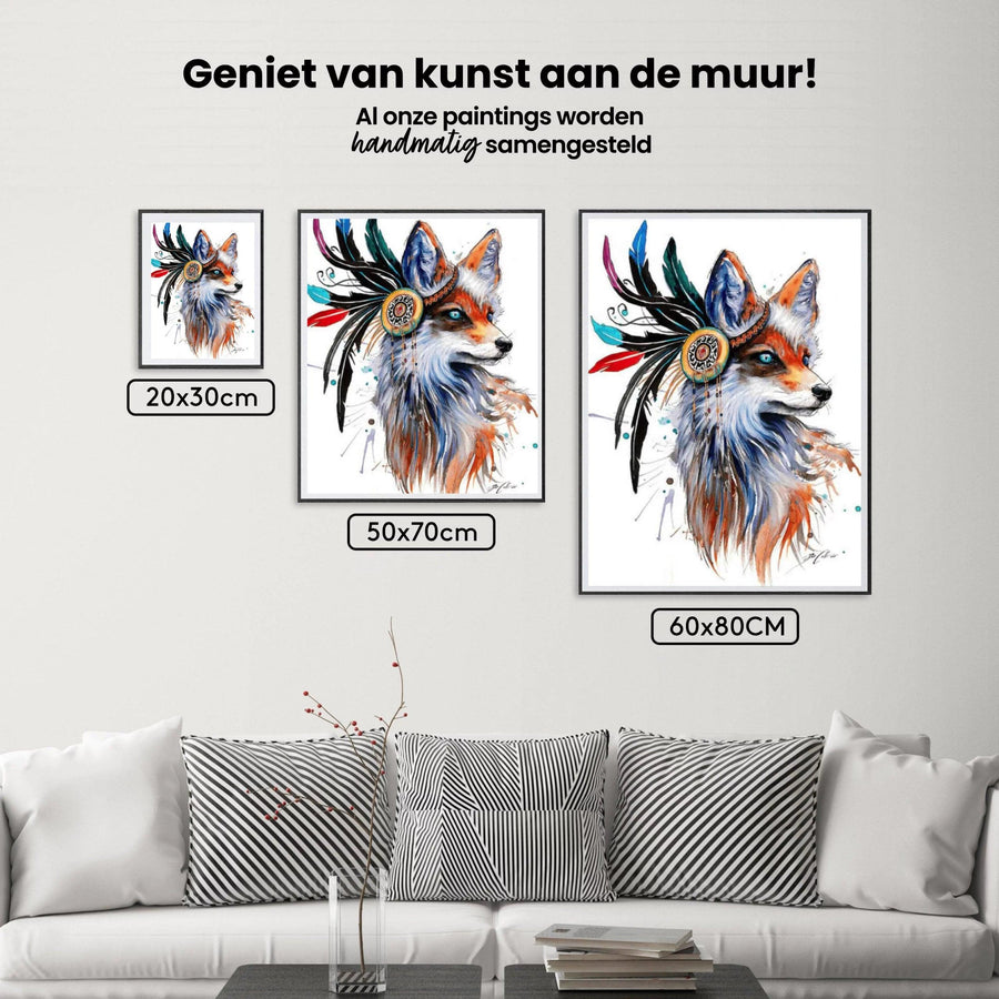Diamond Painting Vos met veren - SEOS Shop ®