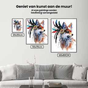 Diamond Painting Vos met veren - SEOS Shop ®