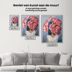 Diamond Painting - Vrouw verborgen in pioenen - SEOS Shop ®