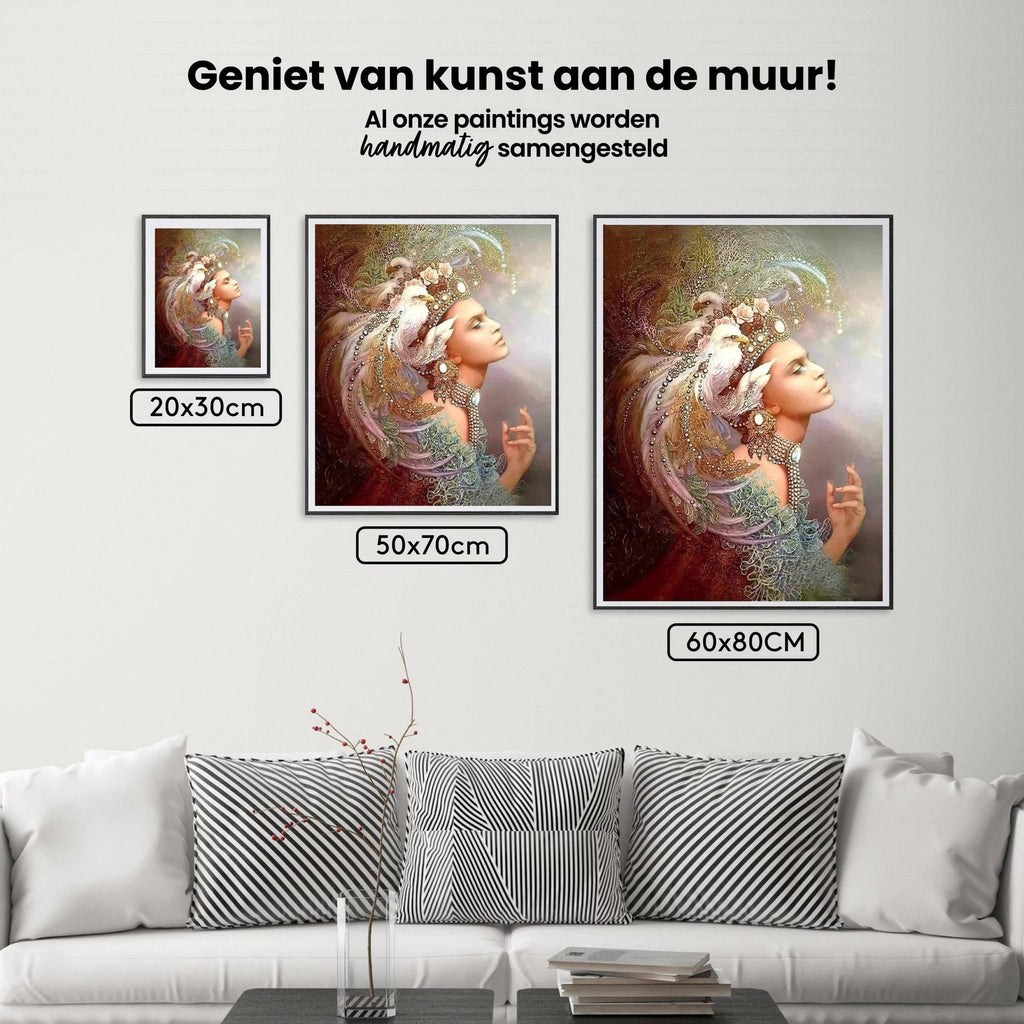 Diamond Painting Vrouwen met adelaar - SEOS Shop ®