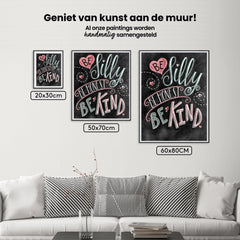 Diamond Painting Wees gek wees eerlijk wees aardig – SEOS Shop ®