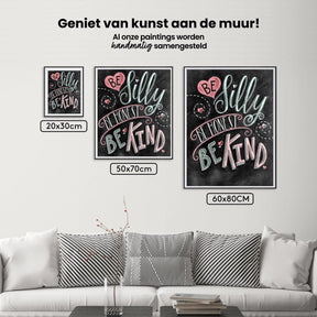 Diamond Painting Wees gek wees eerlijk wees aardig – SEOS Shop ®