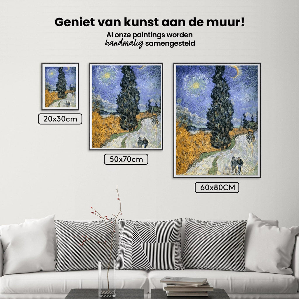 Diamond Painting Weg met Cypress en Star - SEOS Shop ®