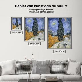 Diamond Painting Weg met Cypress en Star - SEOS Shop ®