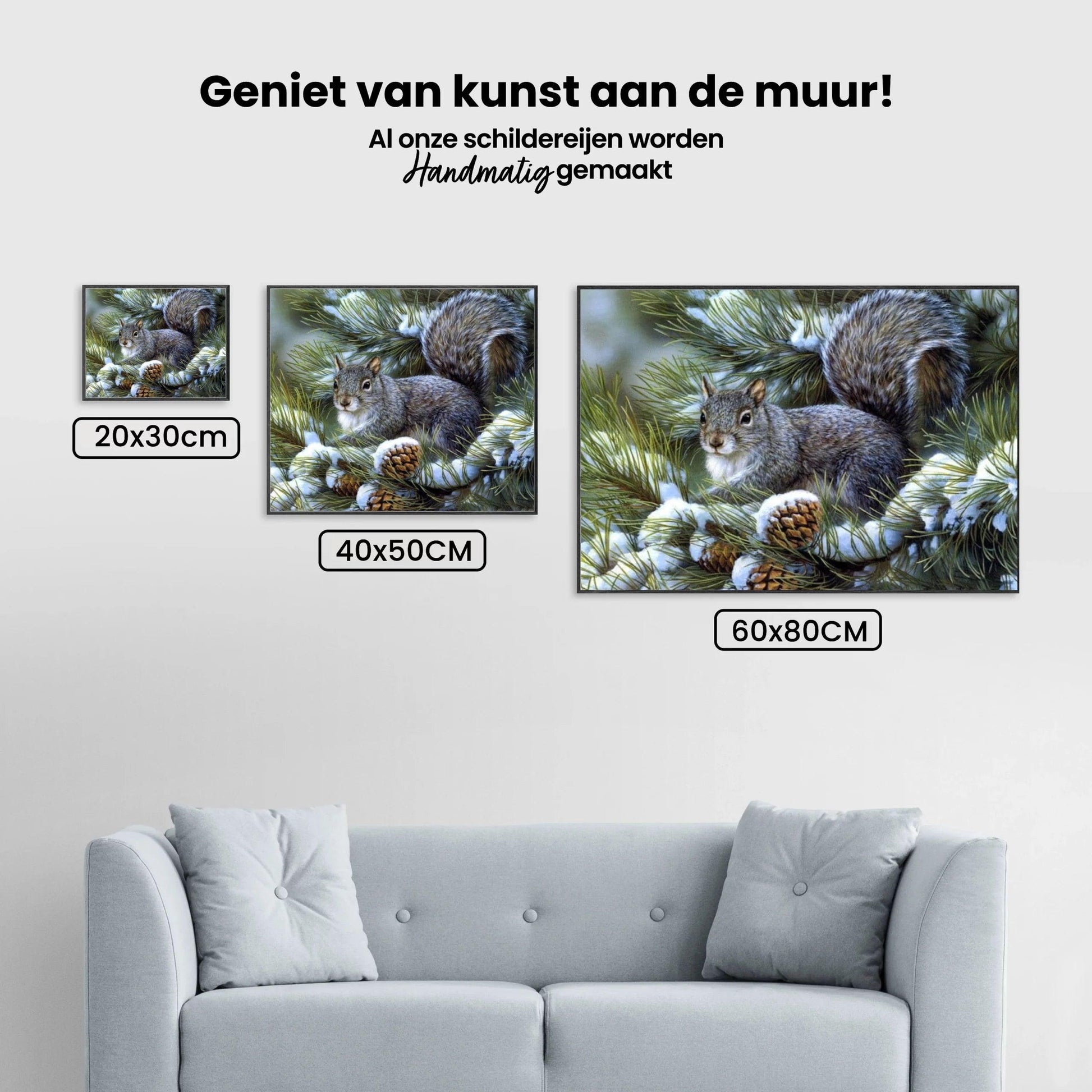 Diamond Painting Winter Schattige Eekhoorn - SEOS Shop ®