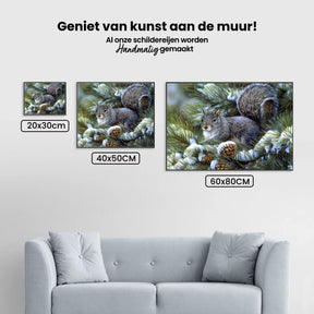 Diamond Painting Winter Schattige Eekhoorn - SEOS Shop ®