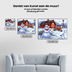 Diamond Painting Winterboerderij - SEOS Shop ®