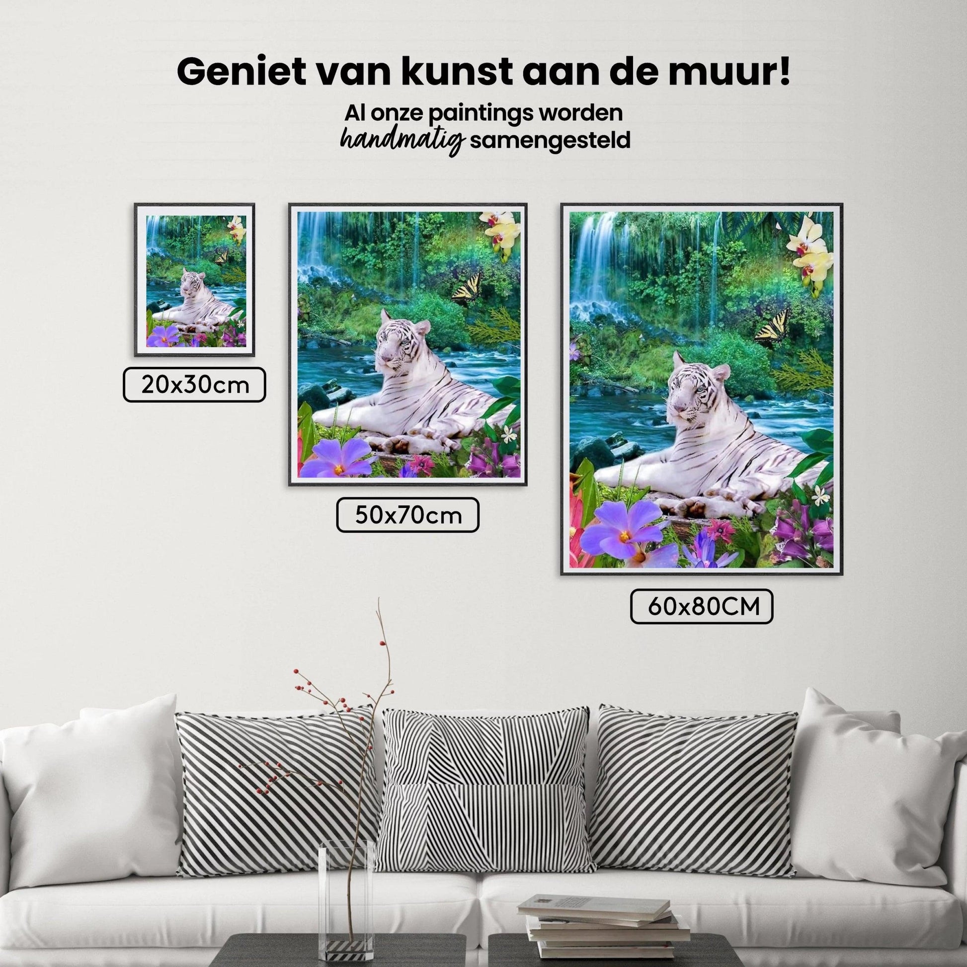 Diamond Painting Witte Tijger - SEOS Shop ®
