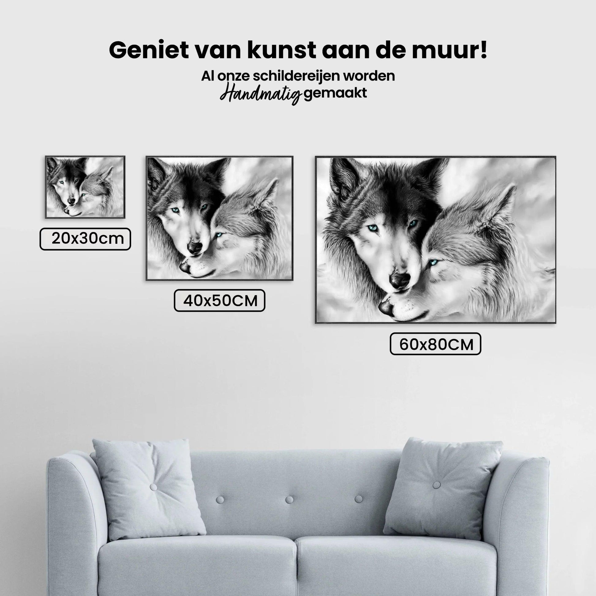 Diamond Painting Witte Wolven Paar - SEOS Shop ®