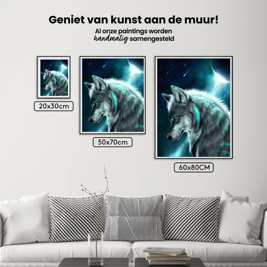 Diamond Painting Wolf in maanlicht – SEOS Shop ®