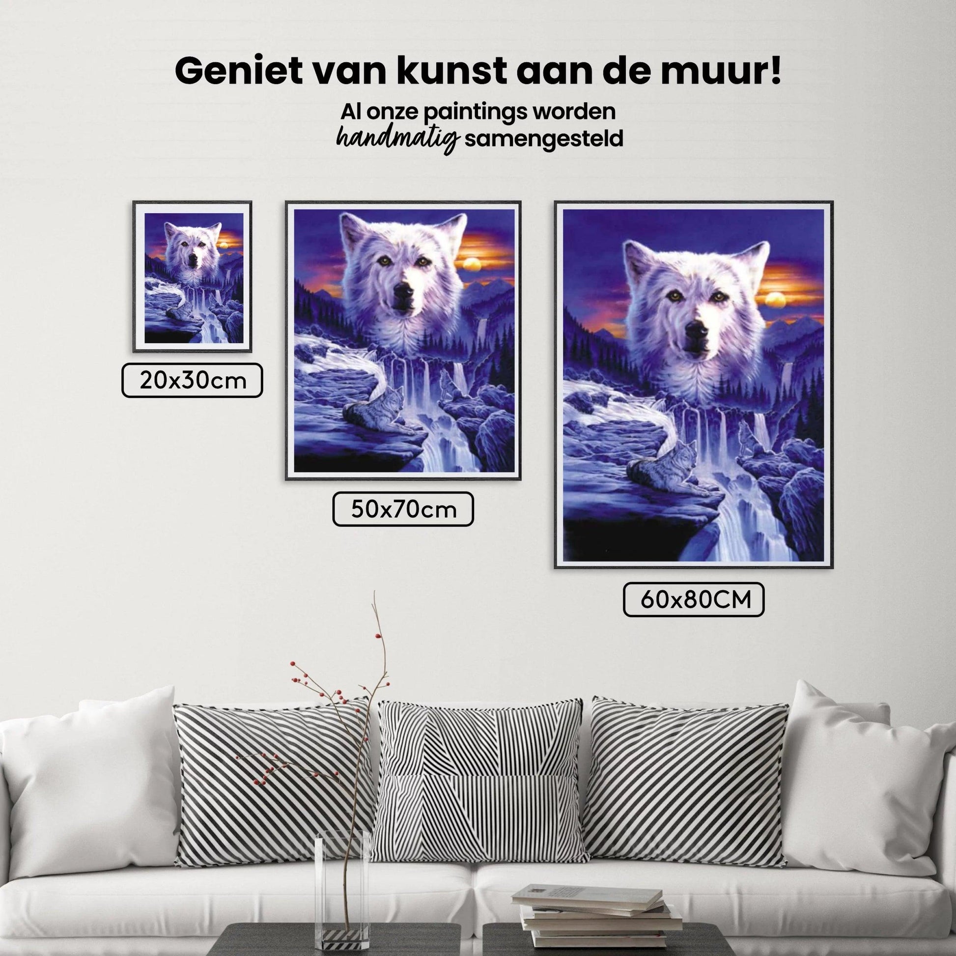Diamond Painting Wolven Waterval - SEOS Shop ®