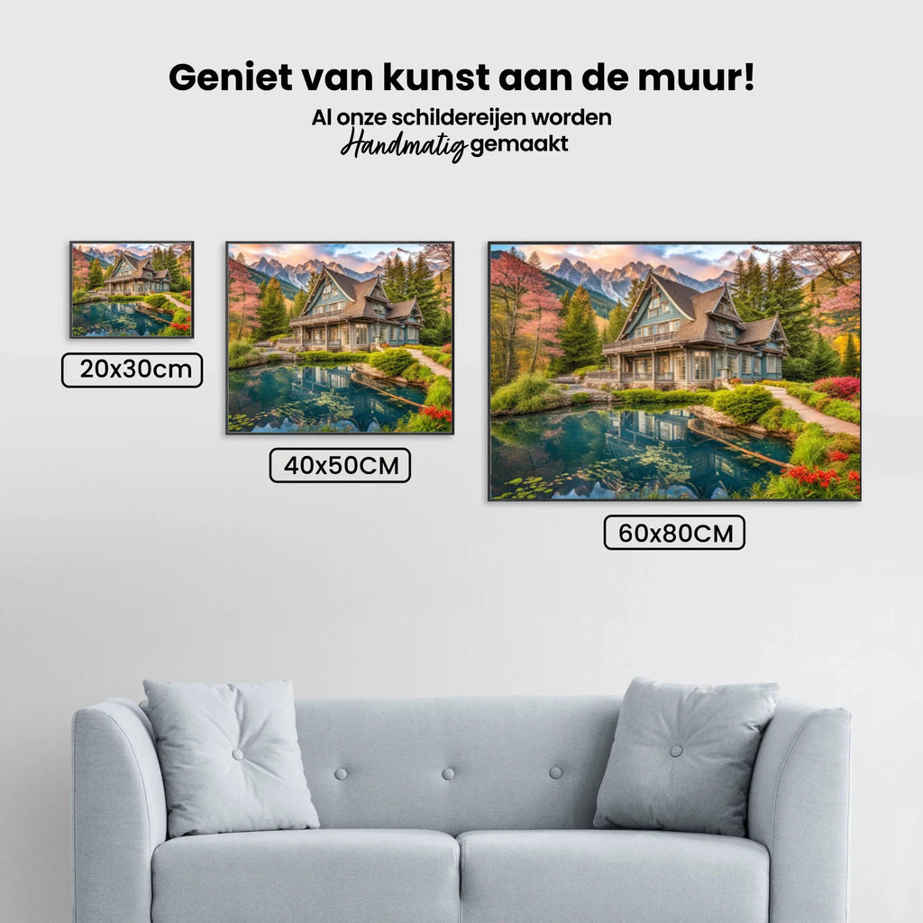 Diamond Painting Zomerhuis aan het water - SEOS Shop ®