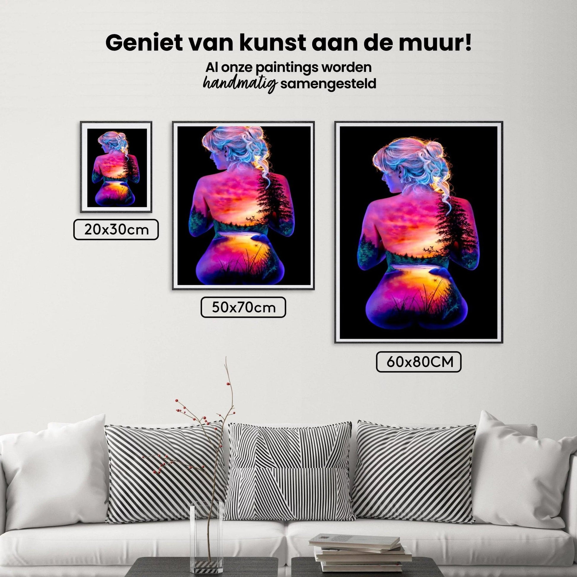 Diamond Painting Zon en maan met sterren meisje - SEOS Shop ®