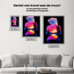 Diamond Painting Zon en maan met sterren meisje - SEOS Shop ®