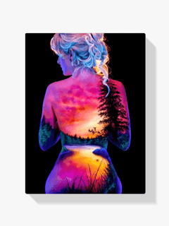 Diamond Painting Zon en maan met sterren meisje - SEOS Shop ®