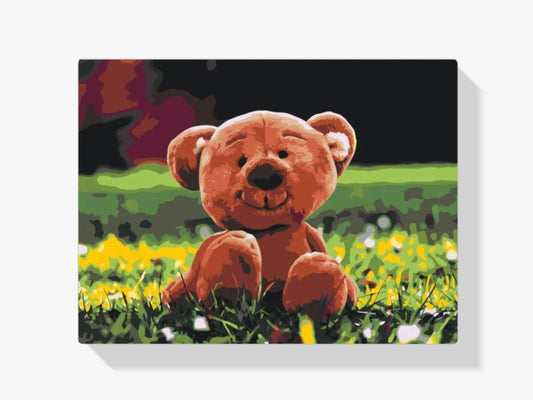 Diamond Painting - Beer in het gras - SEOS®
