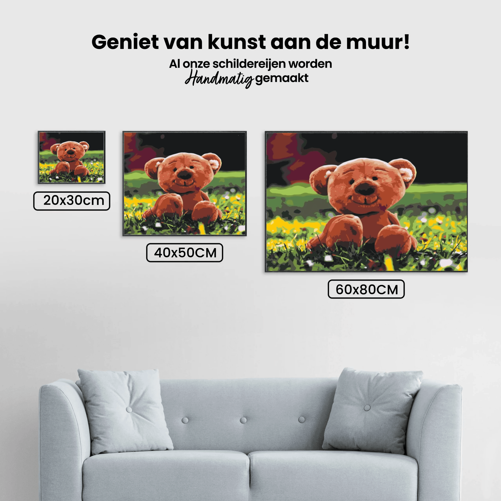 Diamond Painting - Beer in het gras - SEOS®