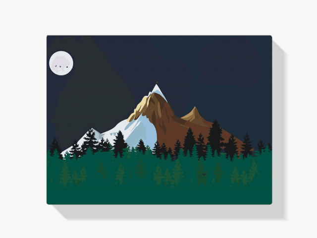 Diamond Painting - Bergen bij nacht - SEOS Shop ®