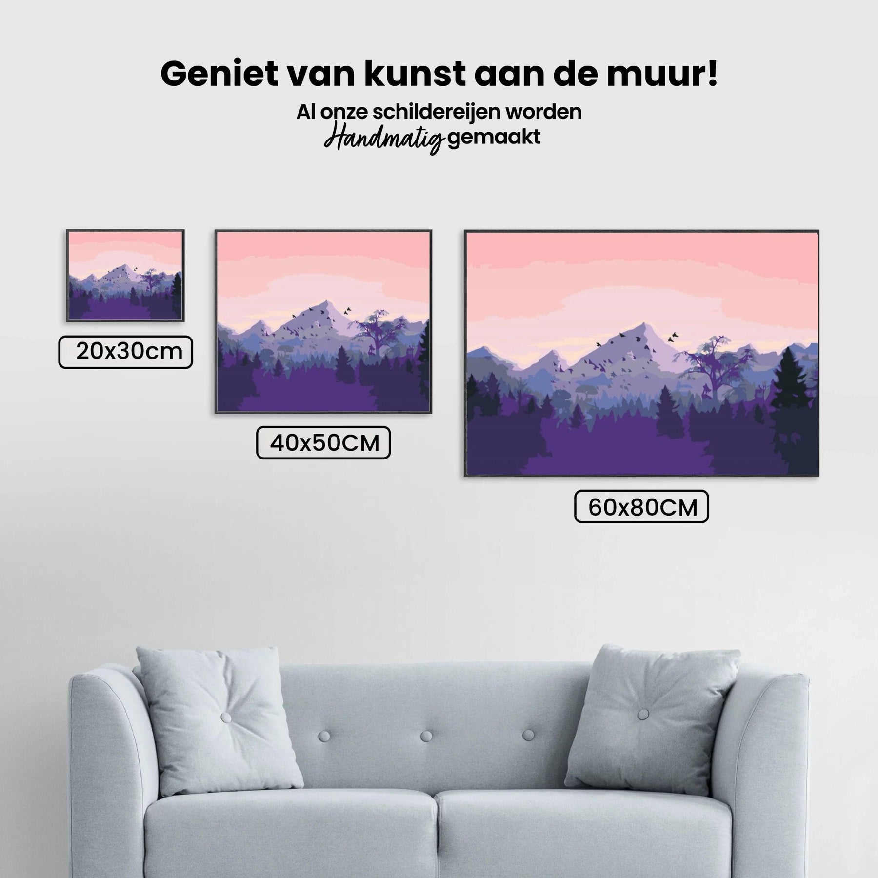 Diamond Painting - Bergen bij zonsondergang - SEOS Shop ®