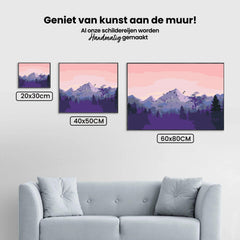 Diamond Painting - Bergen bij zonsondergang - SEOS Shop ®