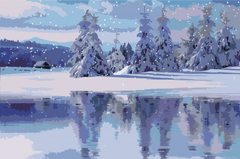 Diamond Painting - Besneeuwd landschap - SEOS Shop ®