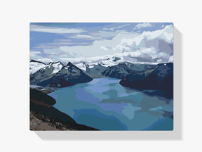 Diamond Painting - Besneeuwde bergen bij het meer - SEOS Shop ®