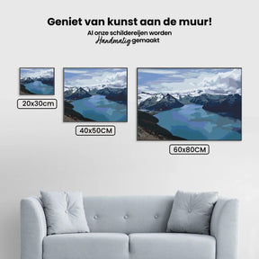Diamond Painting - Besneeuwde bergen bij het meer - SEOS Shop ®